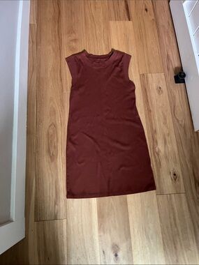 a new day Sleeveless Mini Dress in Deep Brown